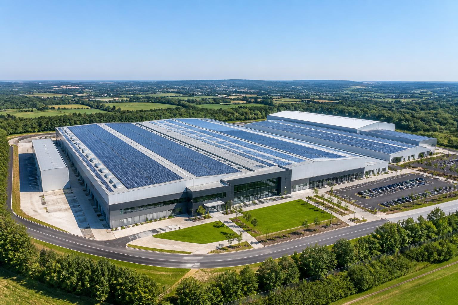 Usine industrielle moderne et durable